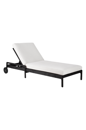 Black-Framed Outdoor Adjustable Lounger | Ethnicraft Jack | Oroa.com