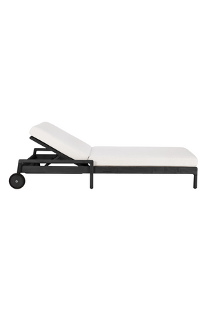 Black-Framed Outdoor Adjustable Lounger | Ethnicraft Jack | Oroa.com