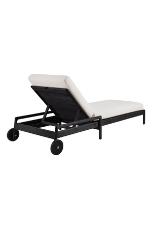 Black-Framed Outdoor Adjustable Lounger | Ethnicraft Jack | Oroa.com