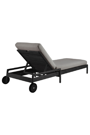 Black-Framed Outdoor Adjustable Lounger | Ethnicraft Jack | Oroa.com