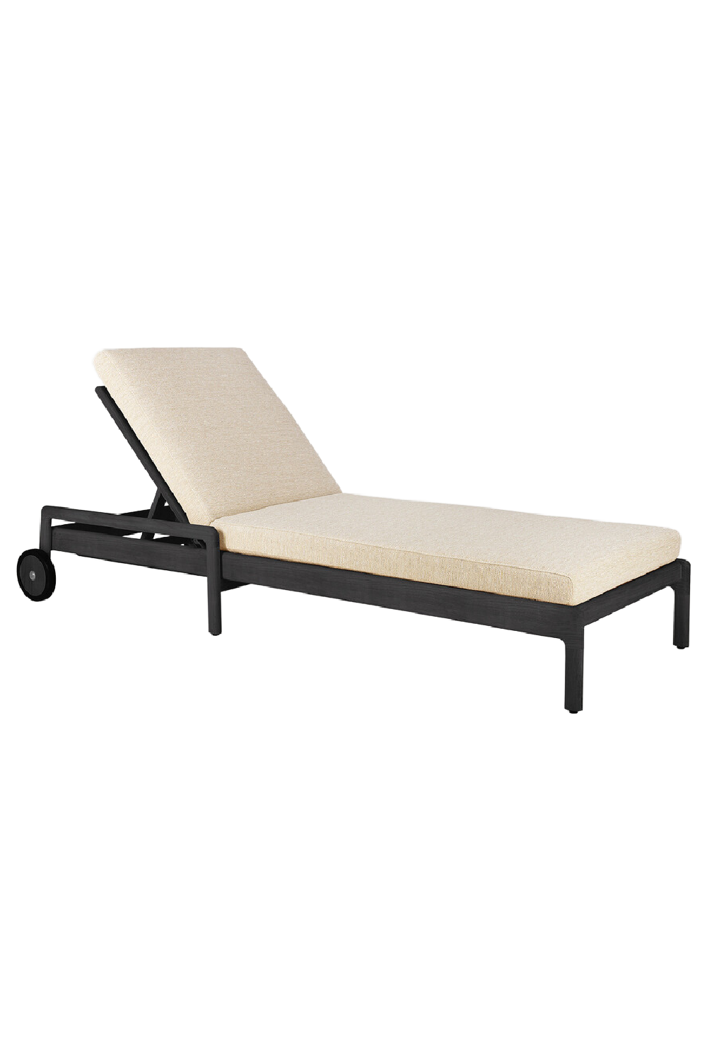 Black-Framed Outdoor Adjustable Lounger | Ethnicraft Jack | Oroa.com