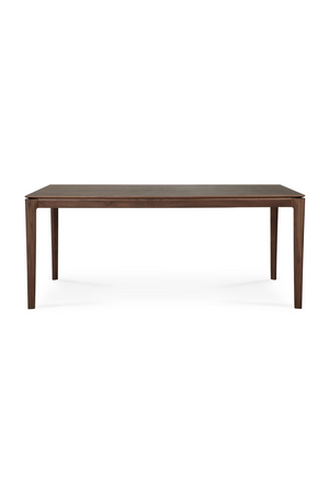 Teak Brown Minimalist Dining Table | Ethnicraft Bok | Oroa.com