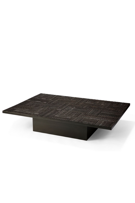 Carved Teak Coffee Table | Ethnicraft Tabwa | Oroa.com