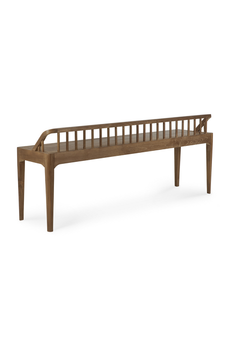 Modern Nordic Teak Bench | Ethnicraft Spindle | Oroa.com