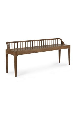 Modern Nordic Teak Bench | Ethnicraft Spindle | Oroa.com