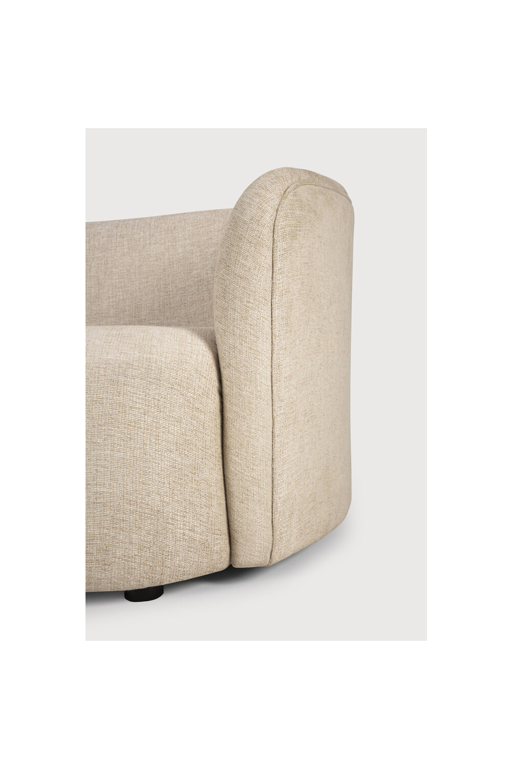 Curved Back 3-Seater Sofa | Ethnicraft Ellipse | Oroa.com