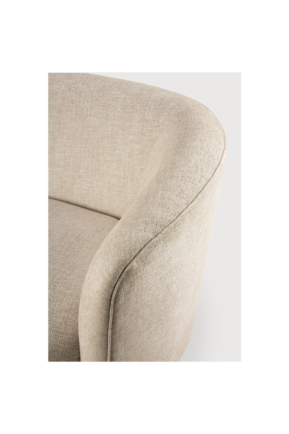 Curved Back 3-Seater Sofa | Ethnicraft Ellipse | Oroa.com