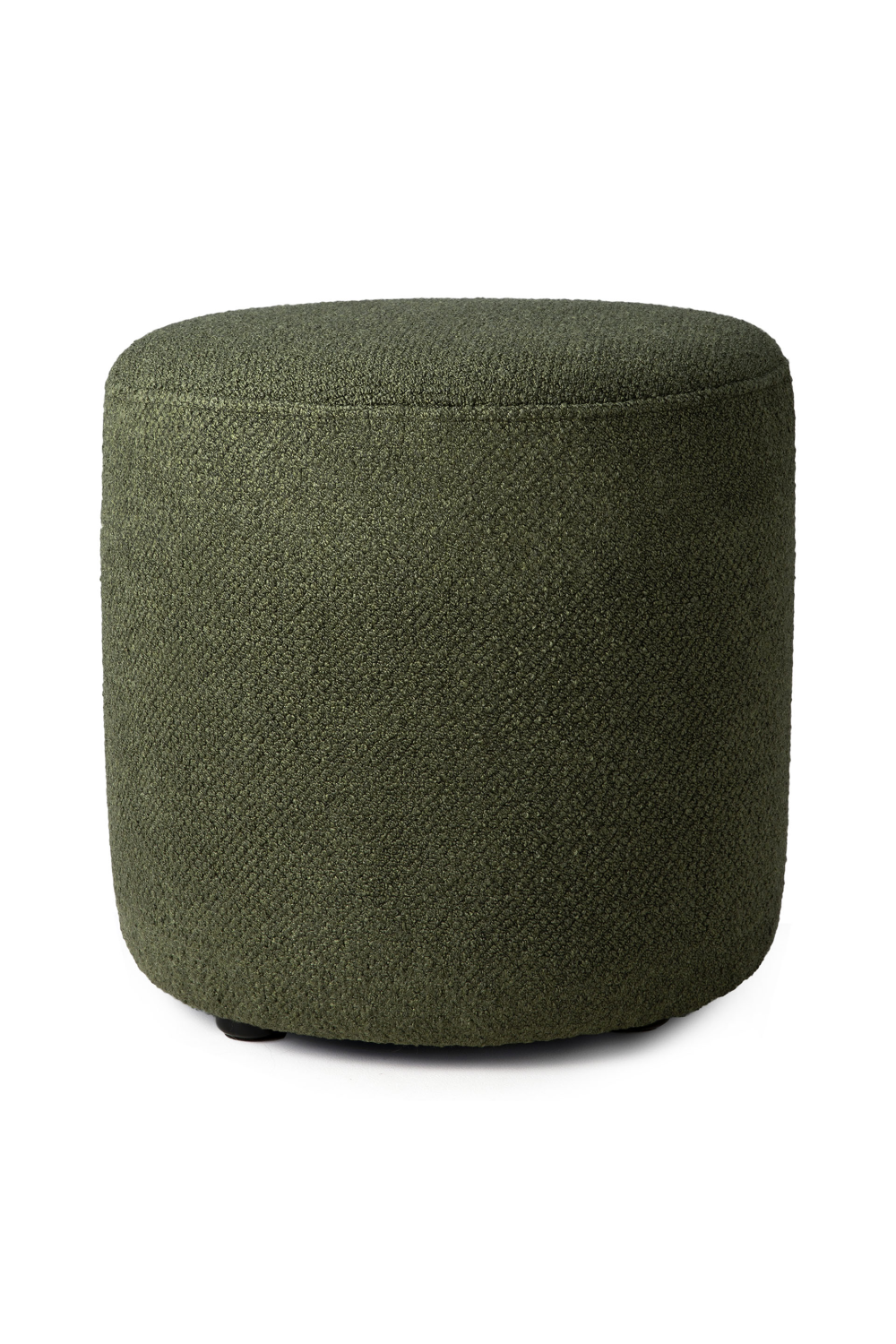 Green Cylindrical Pouf | Ethnicraft Barrow | OROA.COM