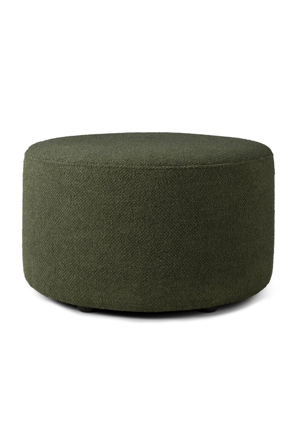 Green Cylindrical Pouf | Ethnicraft Barrow | OROA.COM