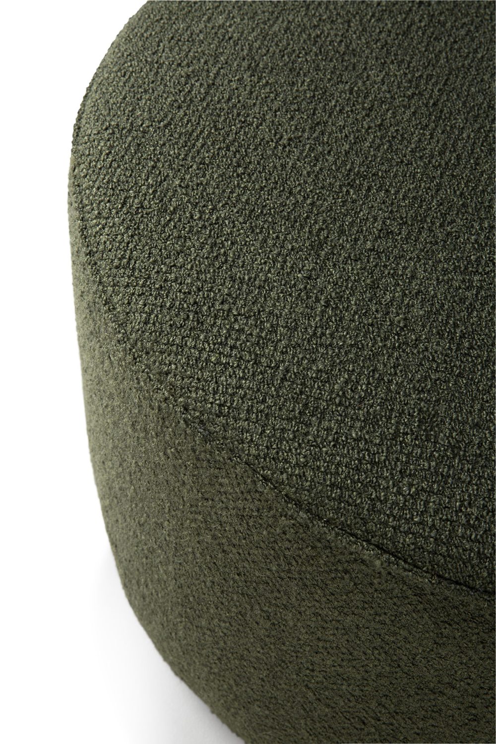 Green Cylindrical Pouf | Ethnicraft Barrow | OROA.COM