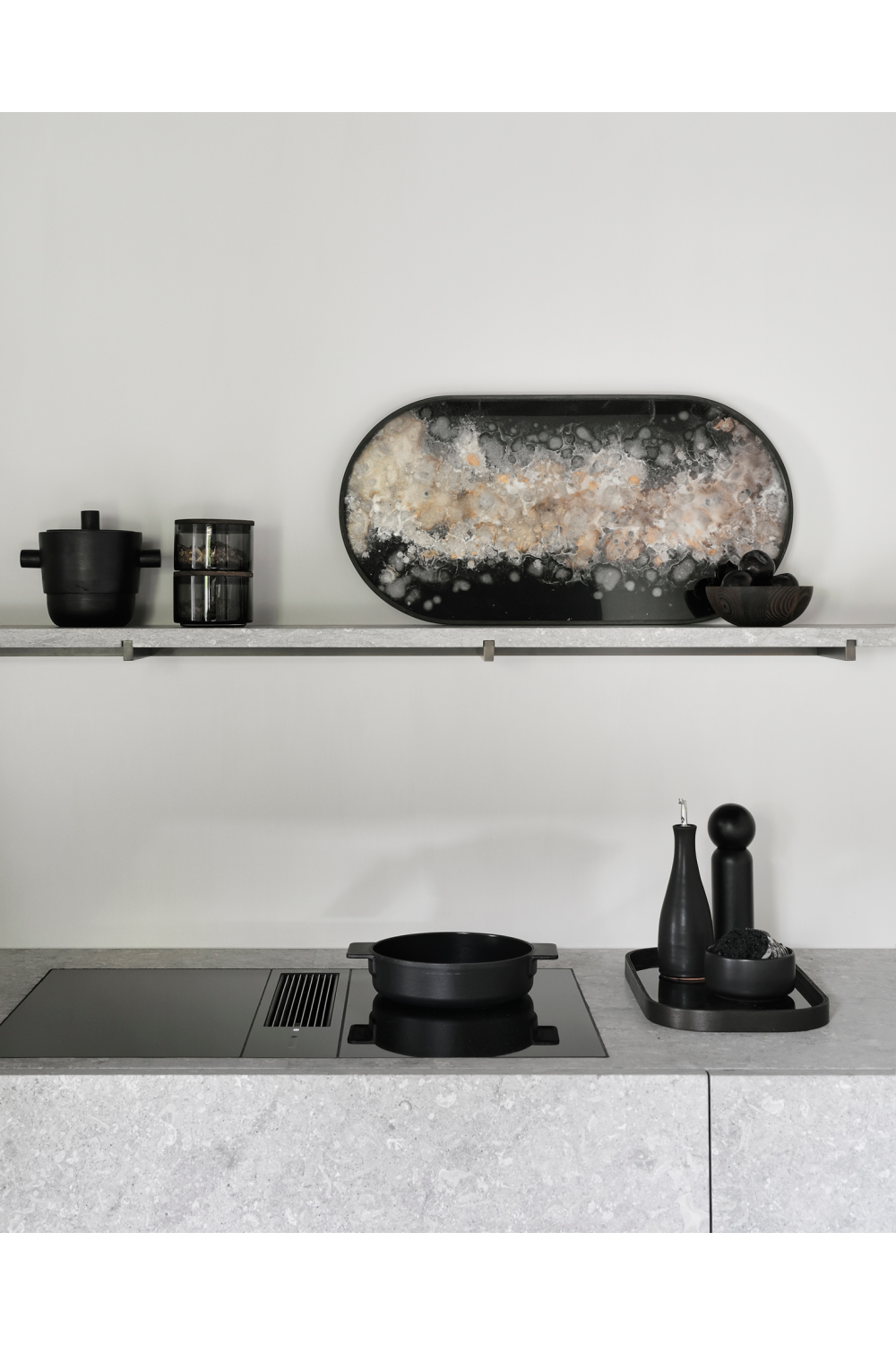 Oblong Glass Tray | Ethnicraft Black Organic | Oroa.com