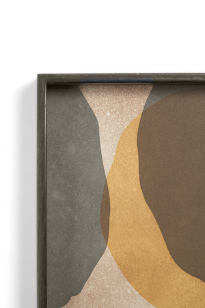 Square Earth-Toned Glass Tray | Ethnicraft Cinnamon | OROA.COM