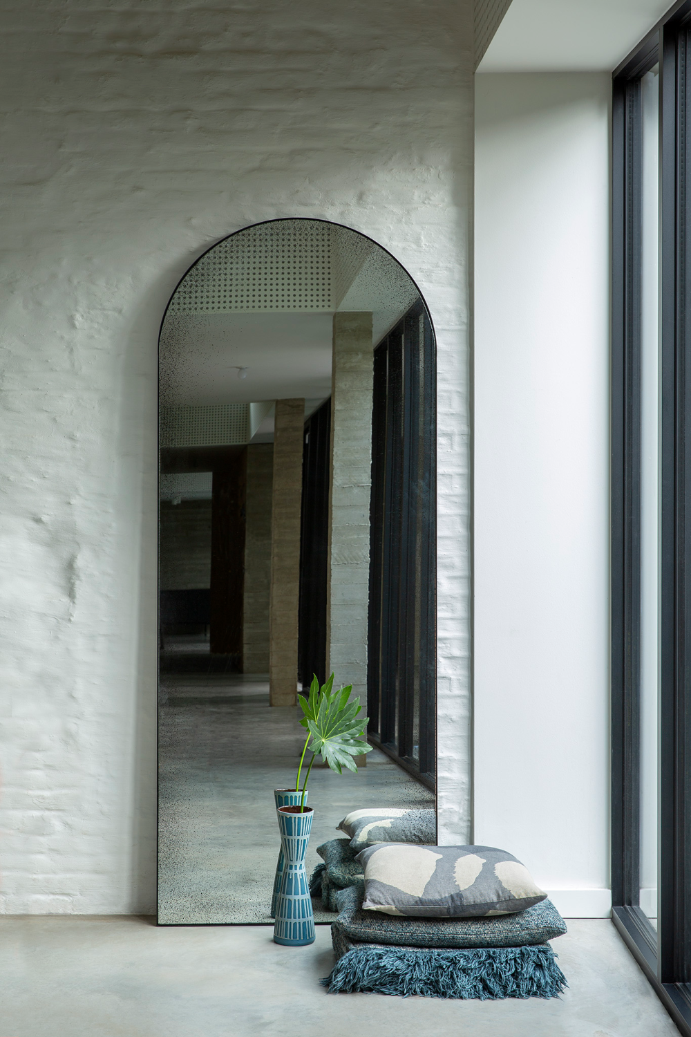   Vintage Arched Floor Mirror | Oroa.com