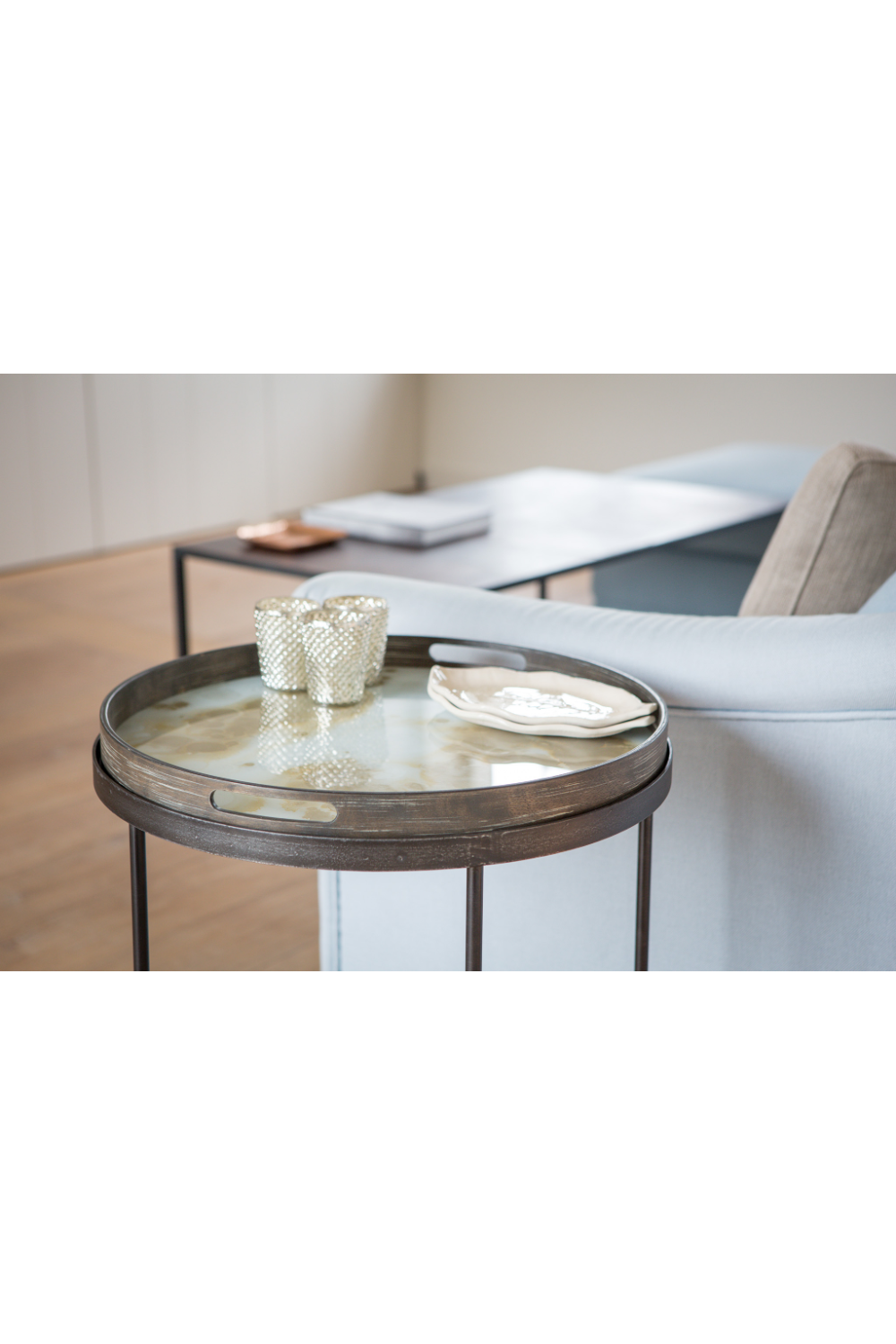 Round Tray Side Table | Ethnicraft | OROA TRADE