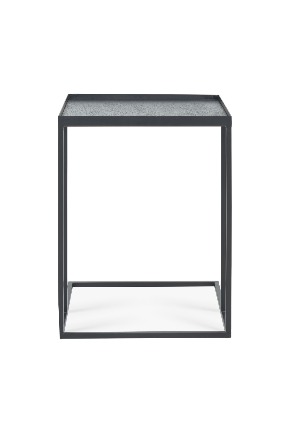 Black Metal Tray Side Table | Ethnicraft Square | Oroa.com