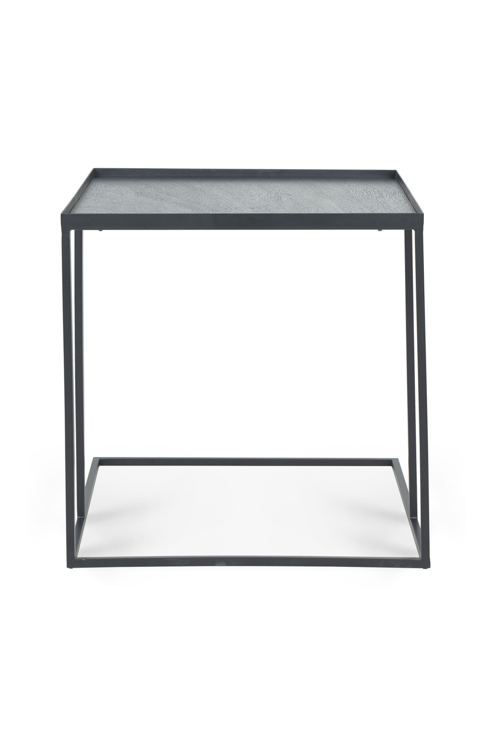 Black Metal Tray Side Table | Ethnicraft Square | Oroa.com