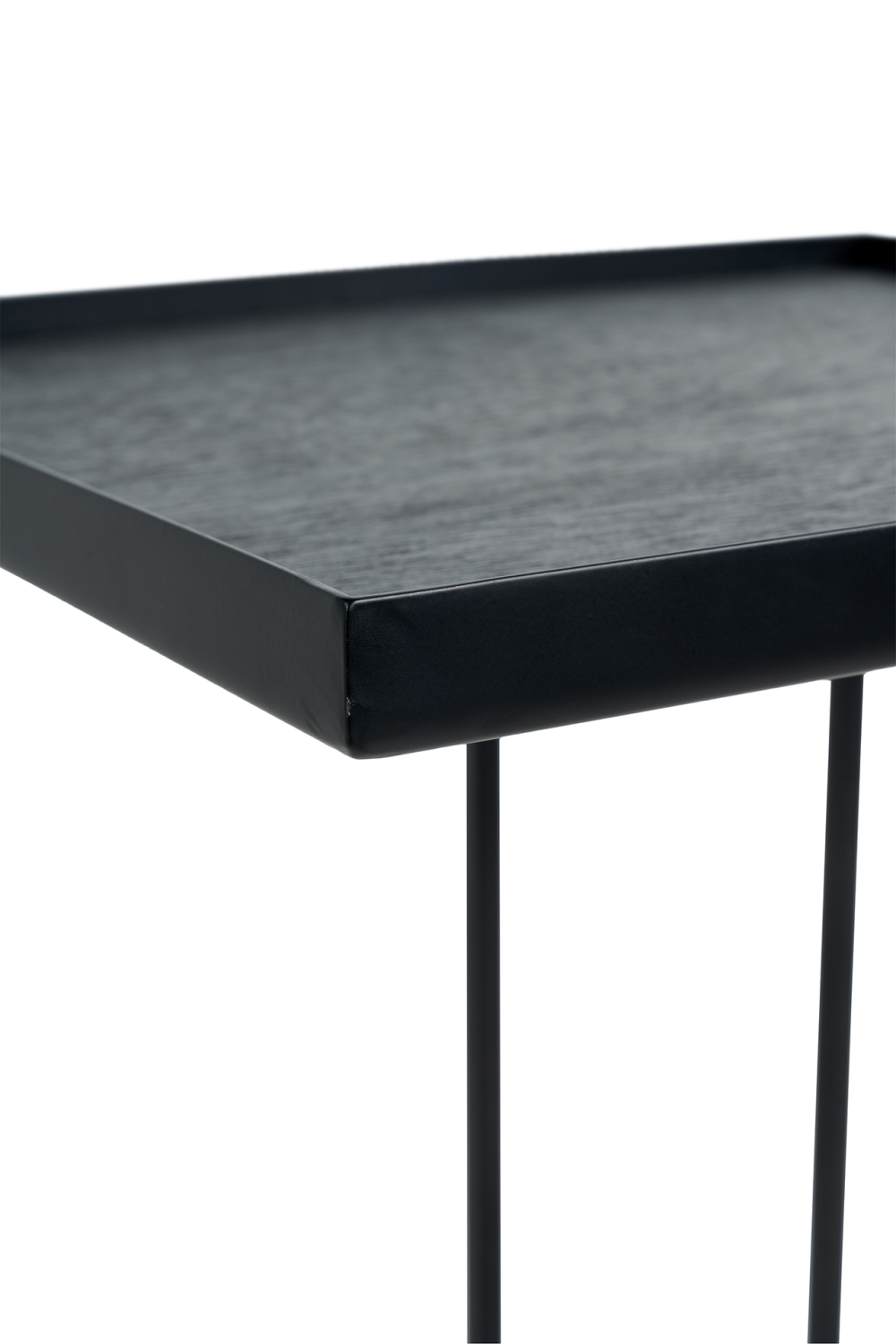 Black Metal Tray Side Table | Ethnicraft Square | Oroa.com