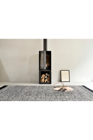 Gray Woven Wool Rug | Ethnicraft Dots | OROA.COM