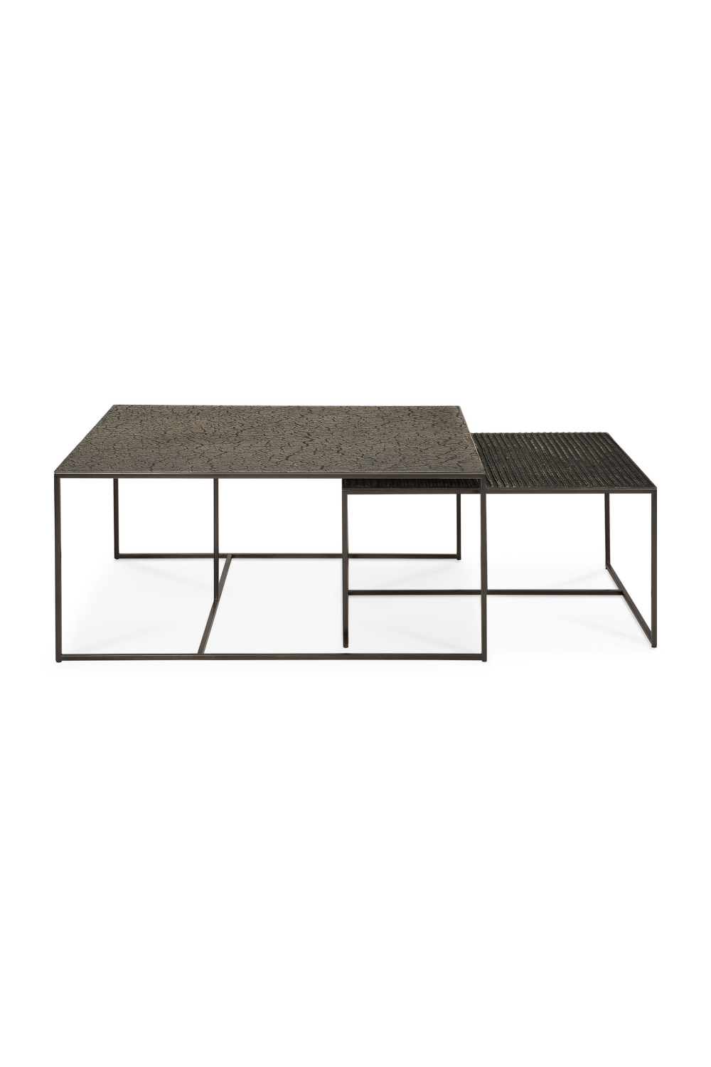 Mineral Rectangular Nesting Coffee Tables (2) | Ethnicraft Pentagon | OROA.COM