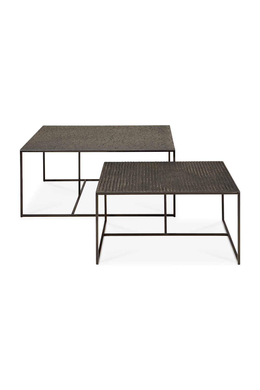 Mineral Rectangular Nesting Coffee Tables (2) | Ethnicraft Pentagon | OROA.COM