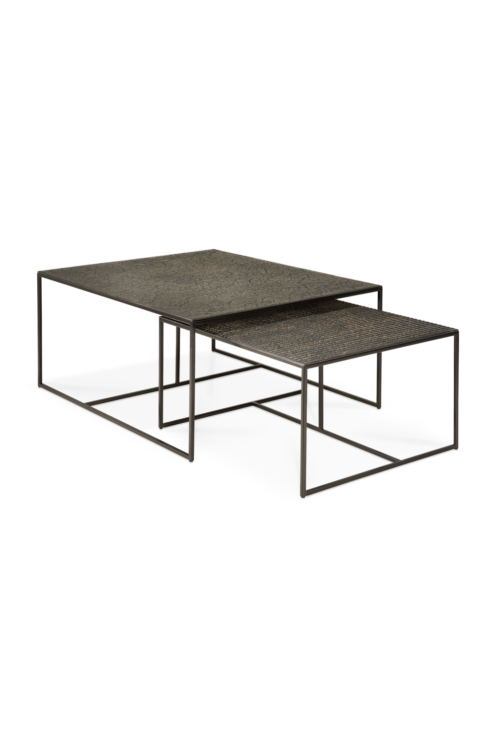 Mineral Rectangular Nesting Coffee Tables (2) | Ethnicraft Pentagon | OROA.COM