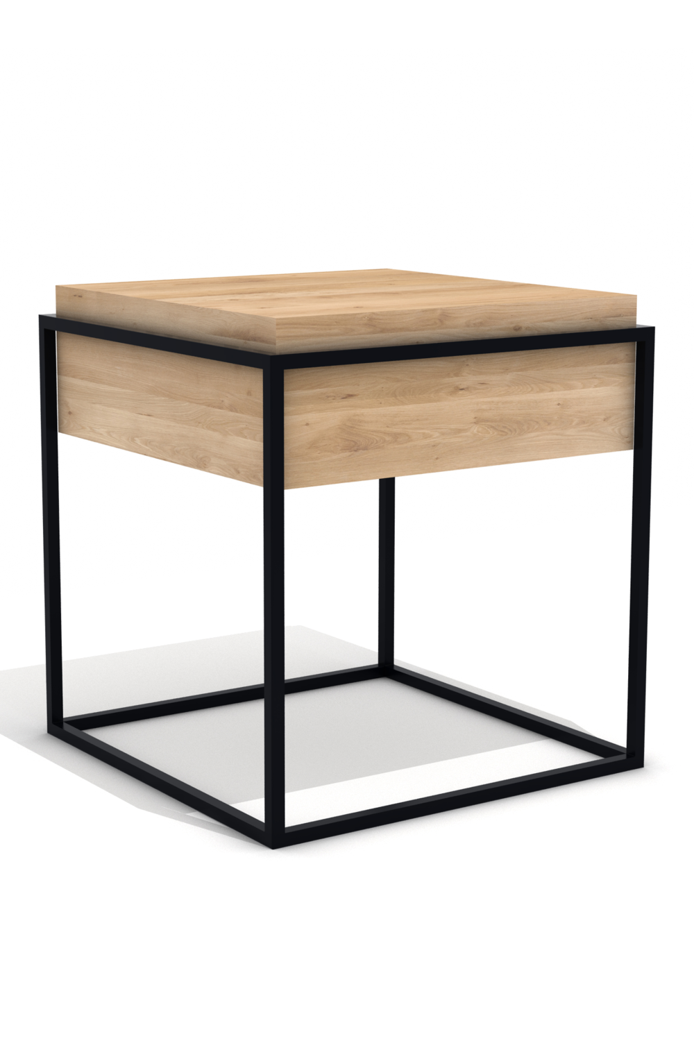 Oak Square Side Table | Ethnicraft Monolit | OROA.com