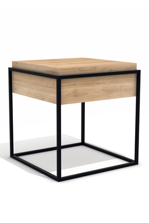 Oak Square Side Table | Ethnicraft Monolit | OROA.com
