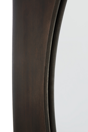 Varnished Mahogany Wall Mirror | Ethnicraft PI | OROA.COM