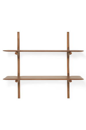 Varnished Mahogany Wall Shelf | Ethnicraft PI | Oroa.com