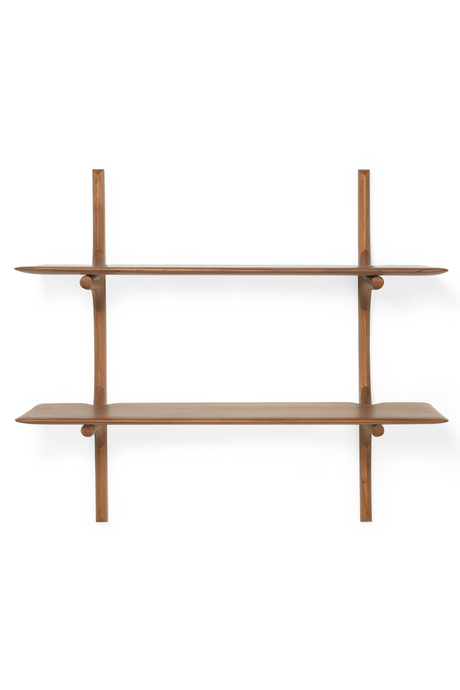 Varnished Mahogany Wall Shelf | Ethnicraft PI | Oroa.com