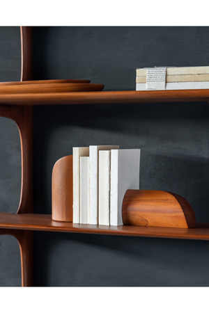 Varnished Mahogany Wall Shelf | Ethnicraft PI | Oroa.com