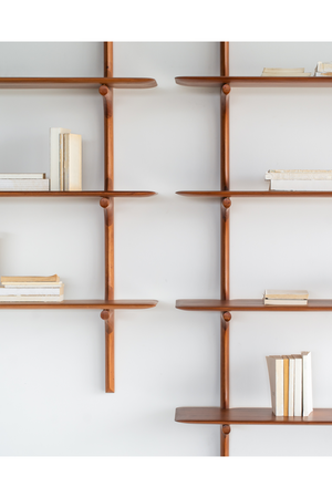 Varnished Mahogany Wall Shelf | Ethnicraft PI | Oroa.com