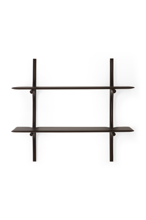 Brown Mahogany Wall Shelf | Ethnicraft PI | Oroa.com