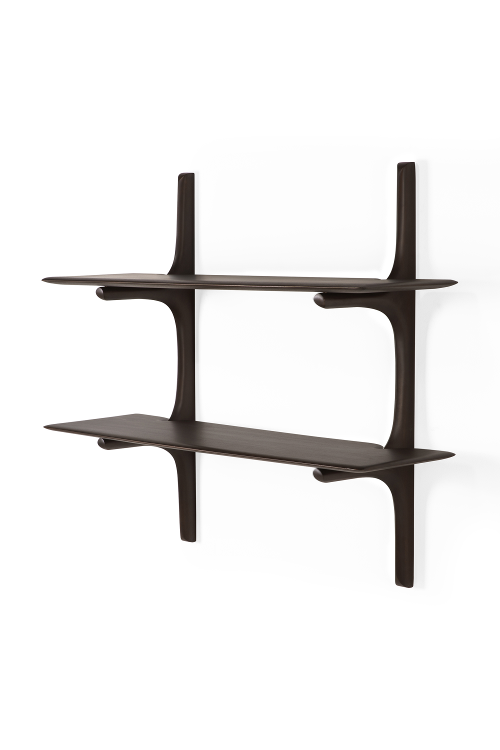 Brown Mahogany Wall Shelf | Ethnicraft PI | Oroa.com