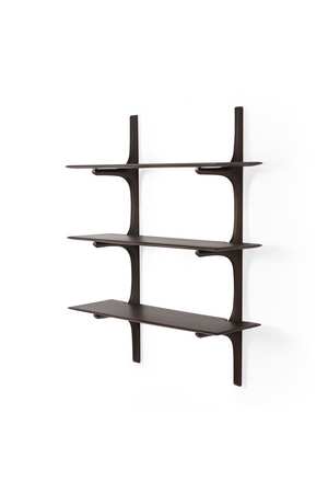 Brown Mahogany Wall Shelf | Ethnicraft PI | Oroa.com