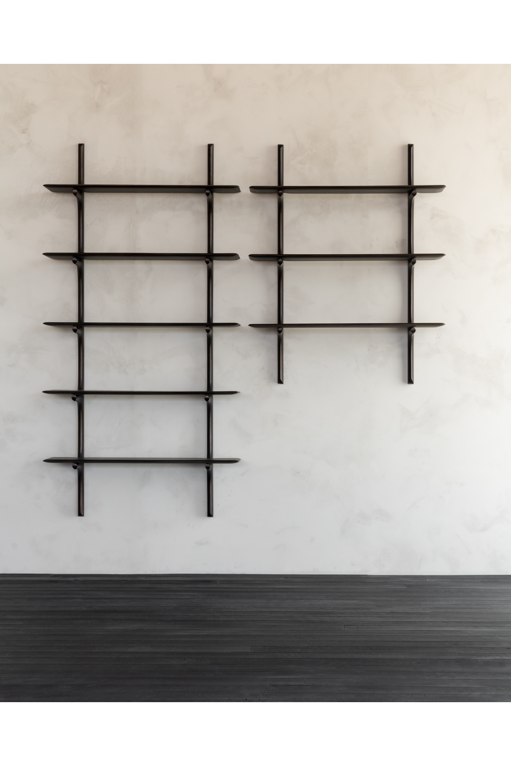 Brown Mahogany Wall Shelf | Ethnicraft PI | Oroa.com