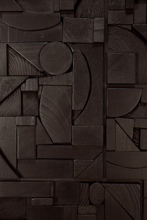 Rectangular Puzzle Wall Art | Ethnicraft Bricks | Oroa.com