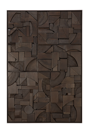 Wooden Geometric Relief Wall Art | Ethnicraft Bricks | Oroa.com