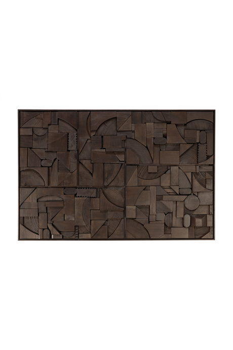 Wooden Geometric Relief Wall Art | Ethnicraft Bricks | Oroa.com
