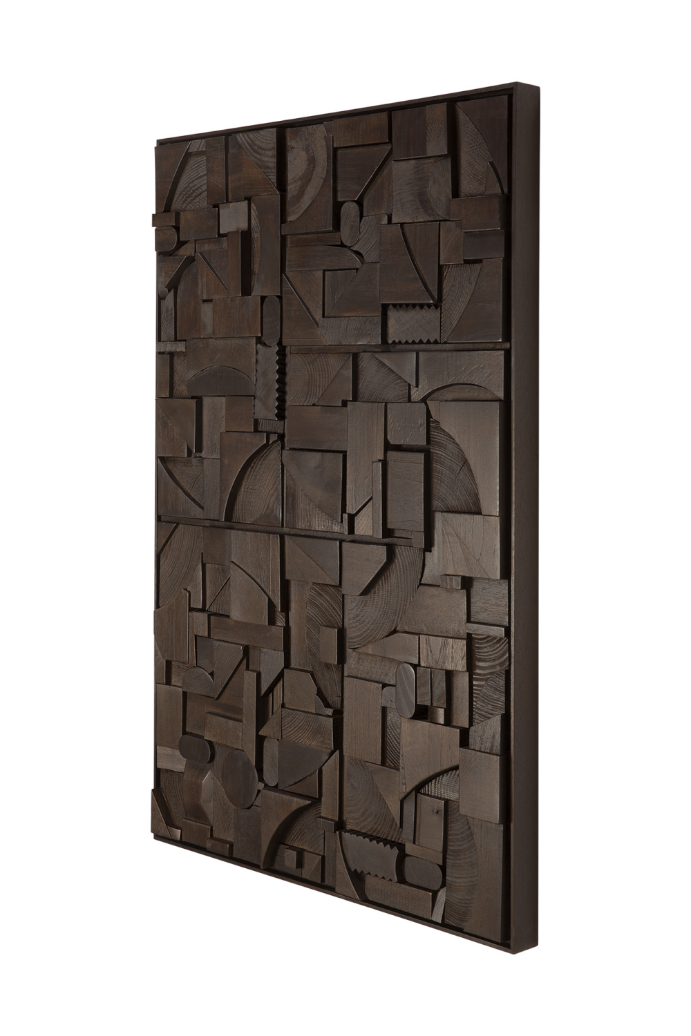 Wooden Geometric Relief Wall Art | Ethnicraft Bricks | Oroa.com