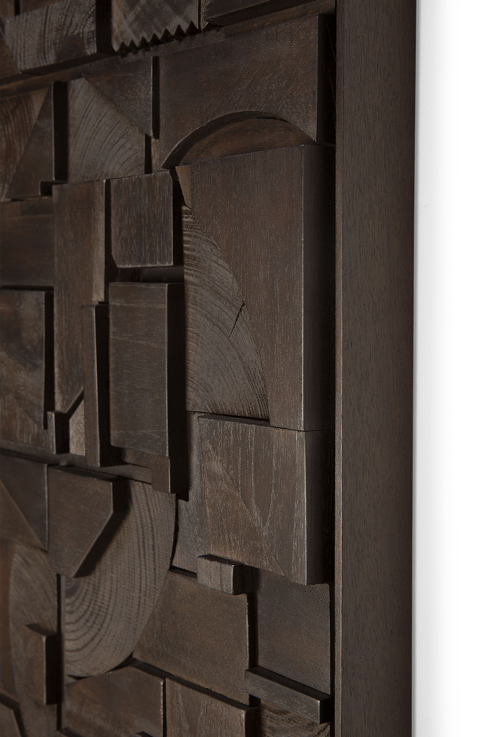 Wooden Geometric Relief Wall Art | Ethnicraft Bricks | Oroa.com