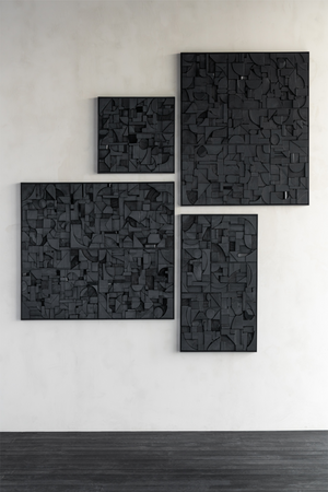 Square Puzzle Wall Art | Ethnicraft Bricks | Oroa.com