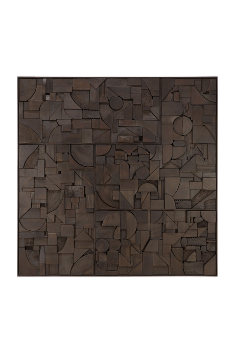 Square Puzzle Wall Art | Ethnicraft Bricks | Oroa.com
