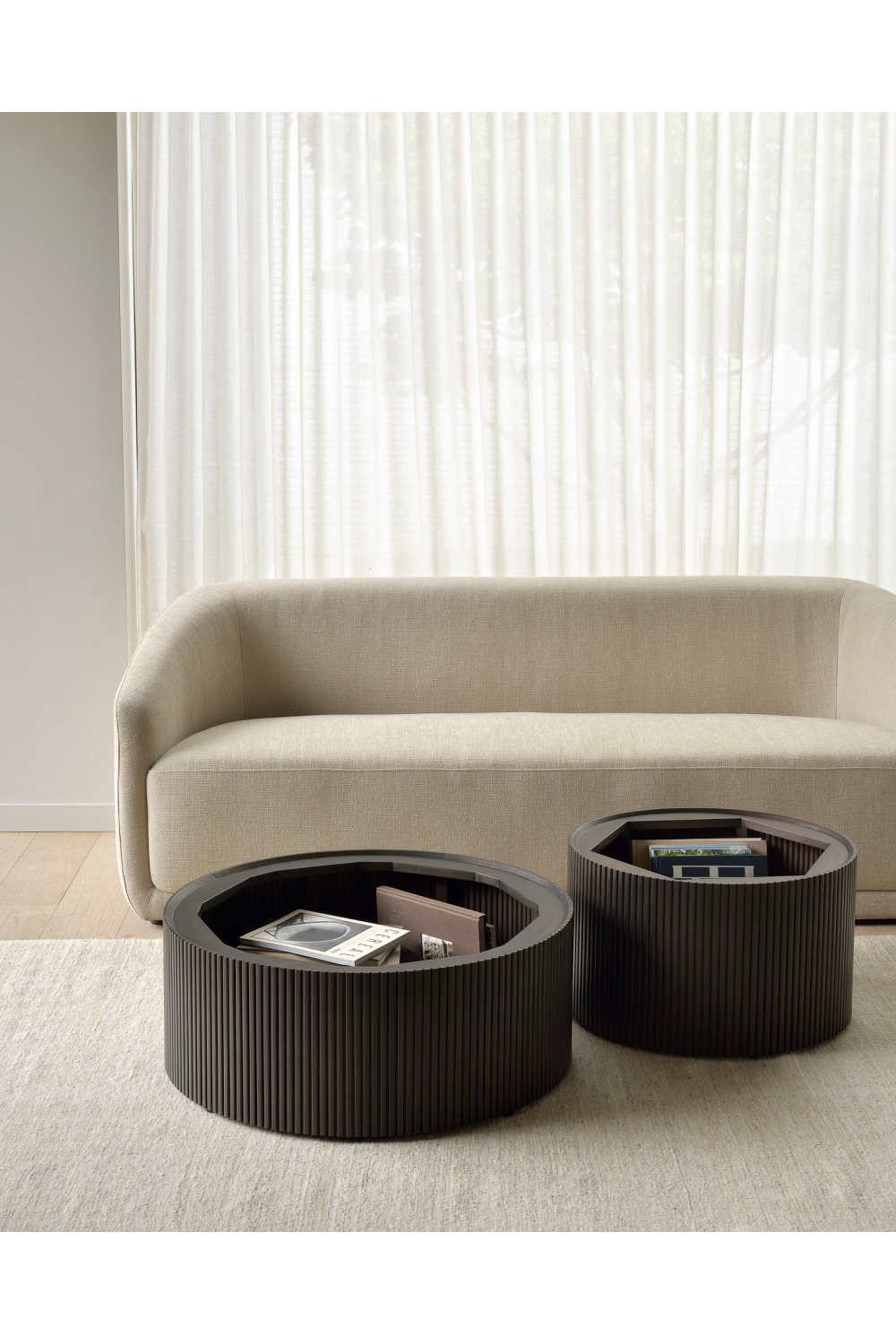 Round Storage Coffee Table | Ethnicraft Roller Max | Oroa.com