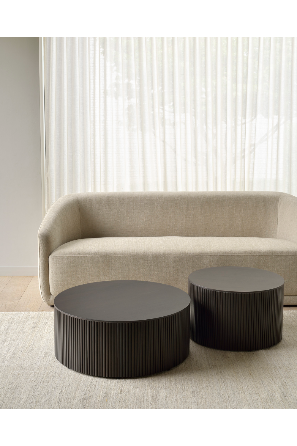 Round Storage Coffee Table | Ethnicraft Roller Max | Oroa.com