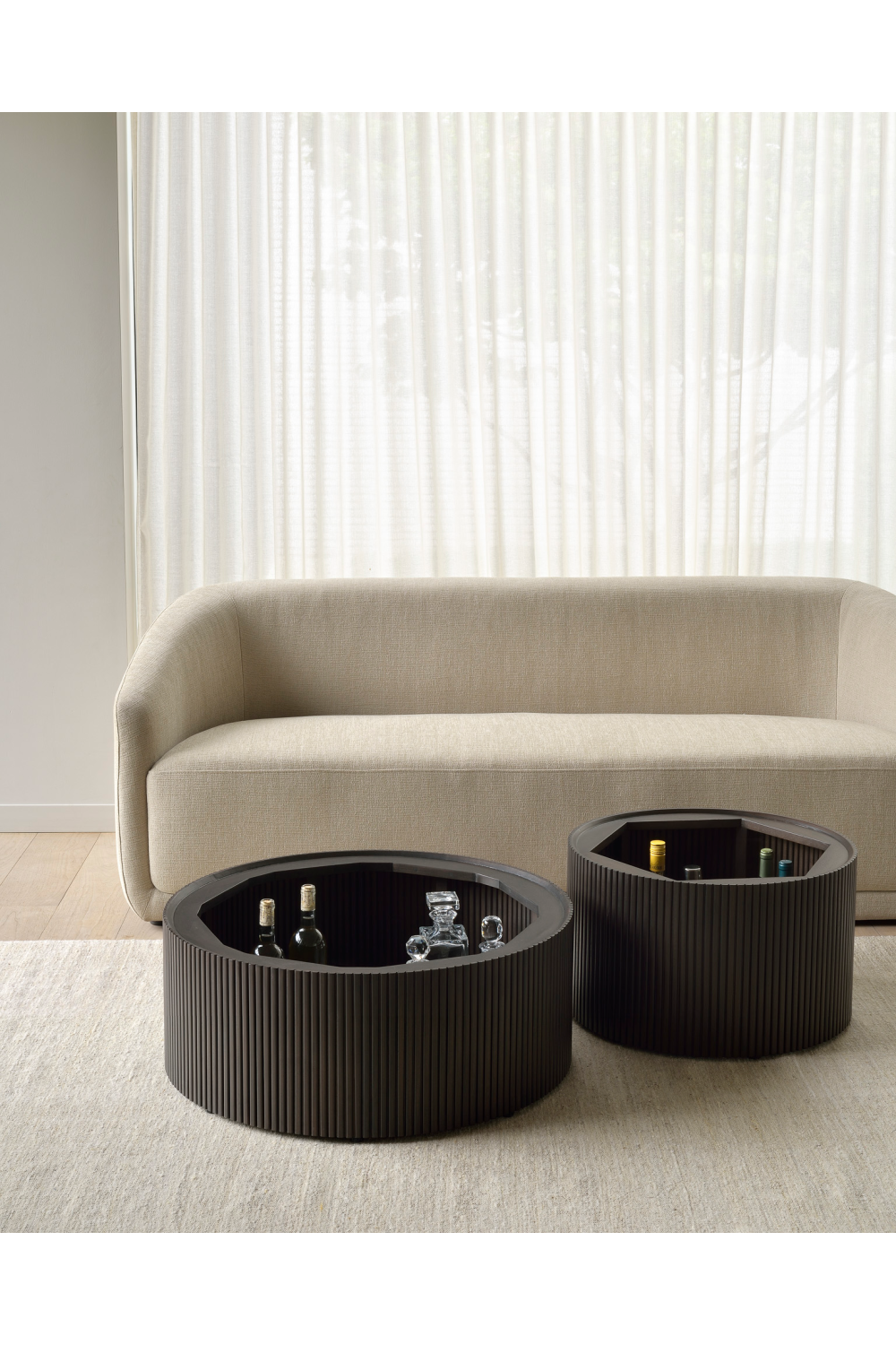 Round Storage Coffee Table | Ethnicraft Roller Max | Oroa.com