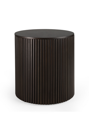 Brown Mahogany Storage Side Table | Ethnicraft Roller Max | OROA.COM