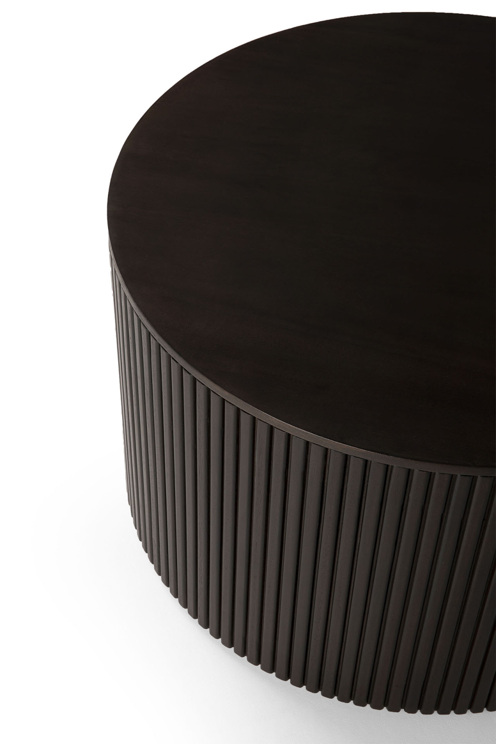 Brown Mahogany Storage Side Table | Ethnicraft Roller Max | OROA.COM