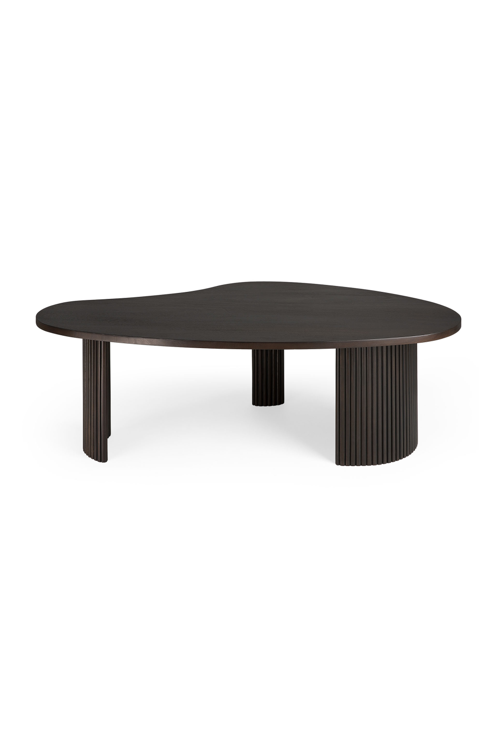 Varnished Mahogany Coffee Table | Ethnicraft Boomerang | Oroa.com