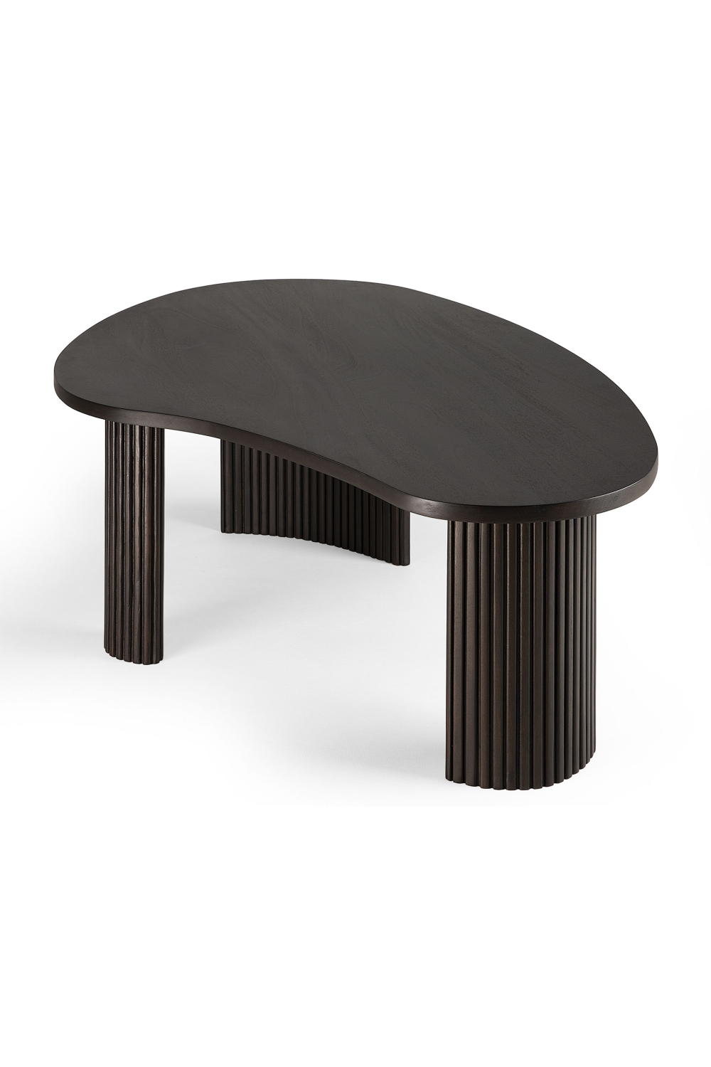 Varnished Mahogany Coffee Table | Ethnicraft Boomerang | Oroa.com